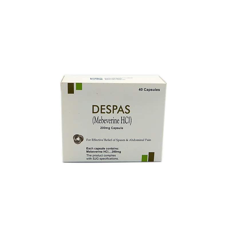 Despas (200Mg) 40 Capsules — authentic medicine packaging