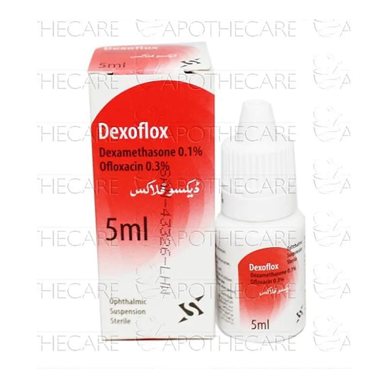 Dexoflox (0.1/0.3%) 5Ml Eye Drops — authentic medicine packaging