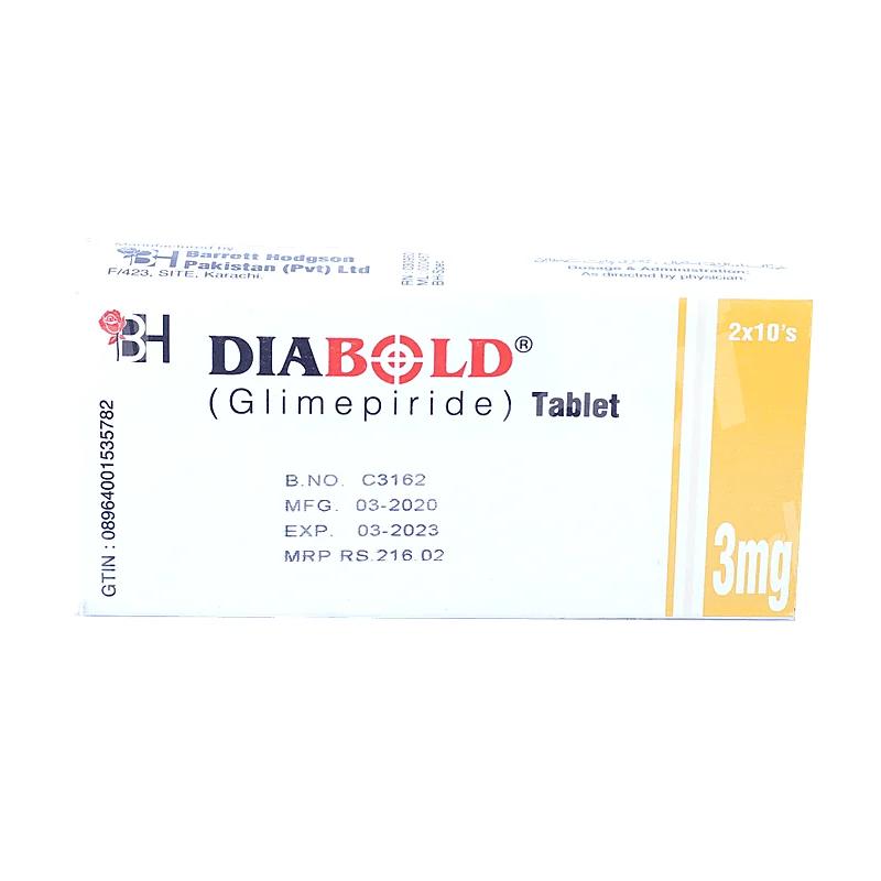Diabold (3Mg) 20 Tablets