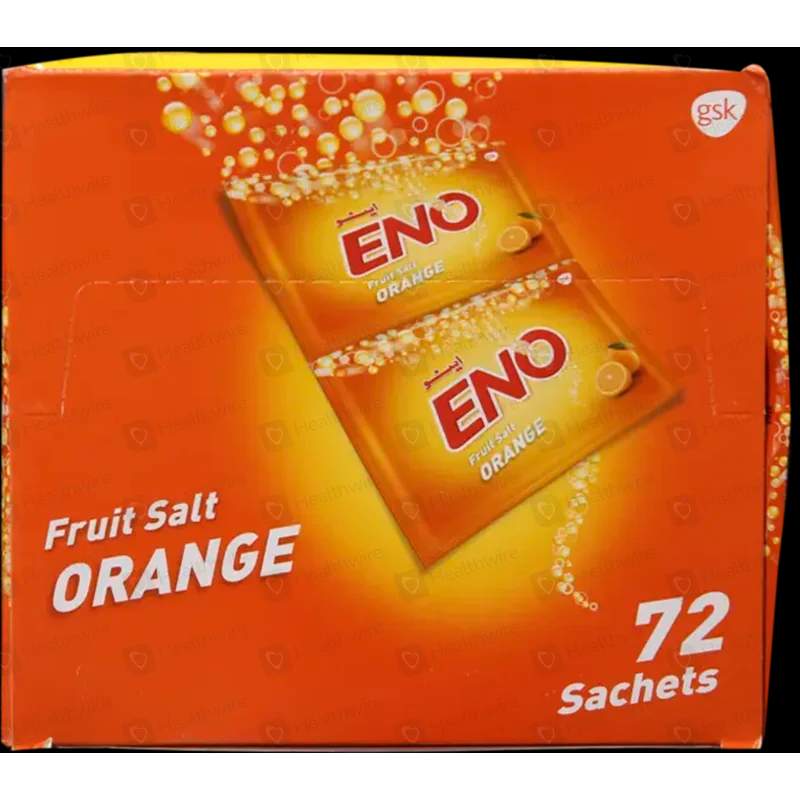 Eno Fruit Salt-Orange (5G) 72 Sachets — authentic medicine packaging