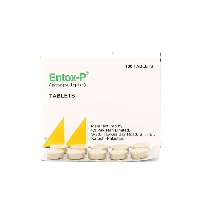 Entox-P (630Mg) 100 Tablets — authentic medicine packaging