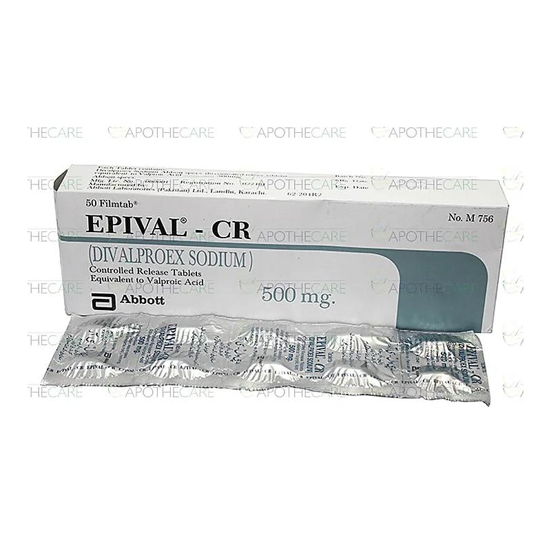 Epival Cr (500Mg) 50 Tablets