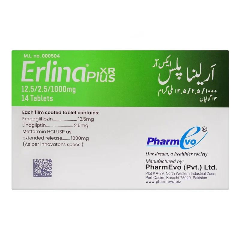 Erlina Plus Xr 10/5/1000 Tab 14S