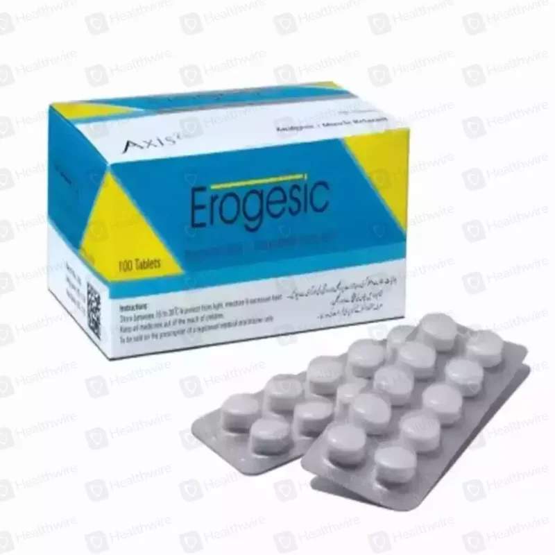 Erogesic (35/450Mg) 100 Tablets — authentic medicine packaging