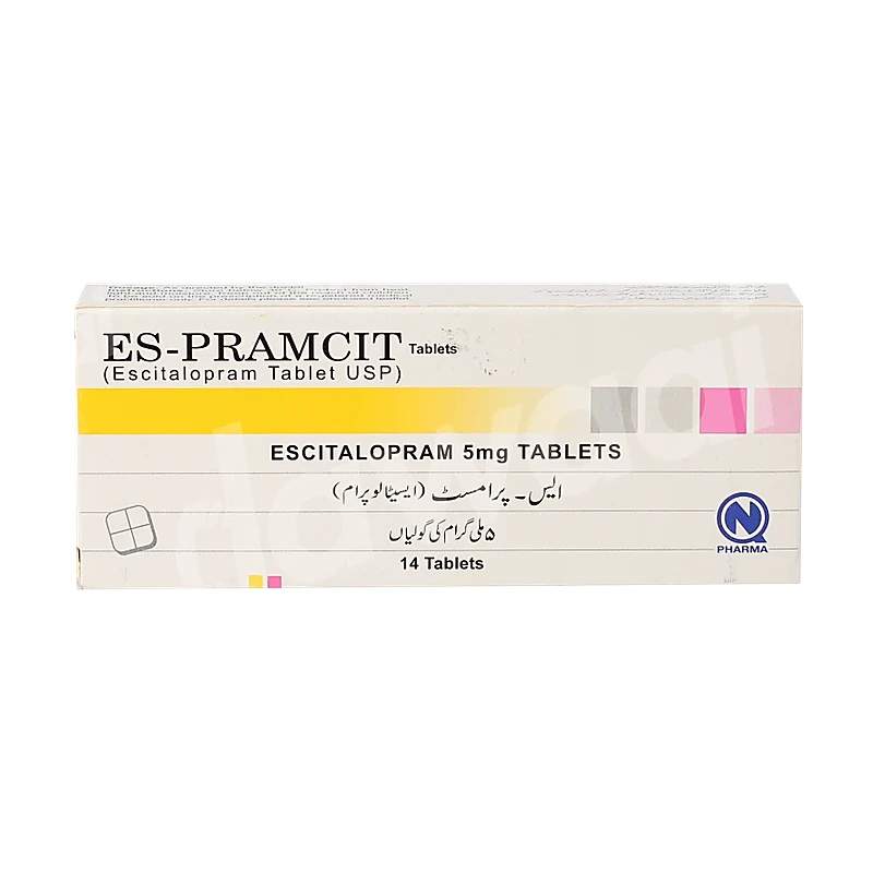 Es-Pramcit (5Mg) 14 Tablets — authentic medicine packaging