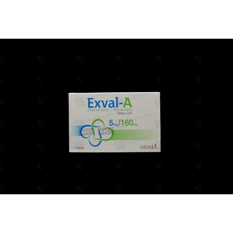Exval-A (5/160Mg) 14 Tablets — authentic medicine packaging