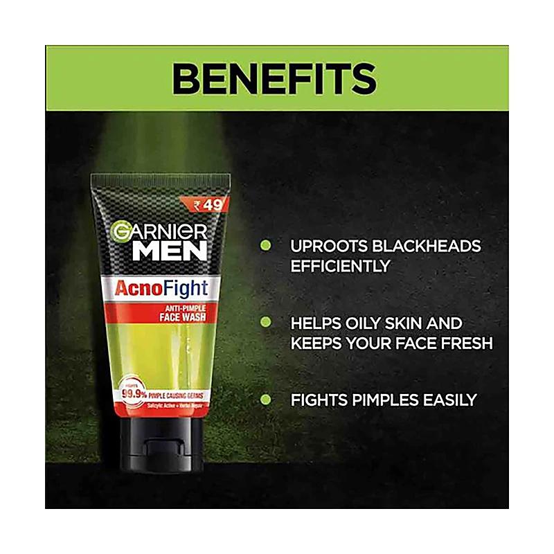 Garnier Men Acno Fight Face Wash 100Ml