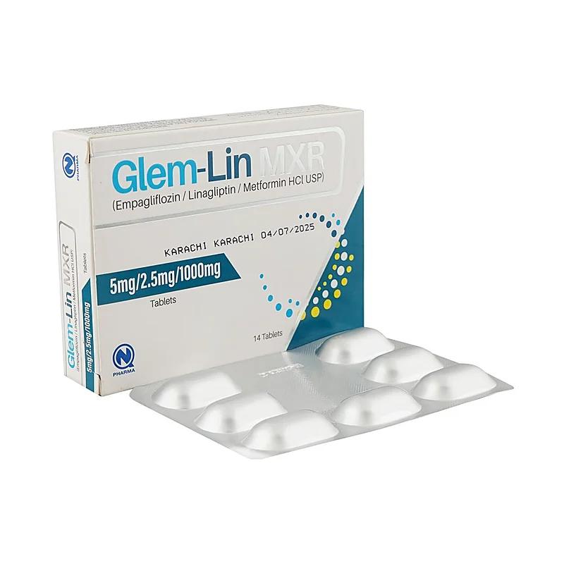 Glem-Lin Mxr (5Mg/2.5Mg/1000Mg) 14 Tablets