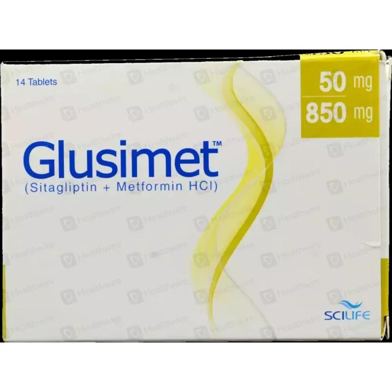 Glusimet (50/850Mg) 14 Tablets