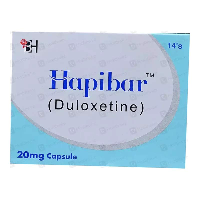 Hapibar (60Mg) 14 Capsule — authentic medicine packaging
