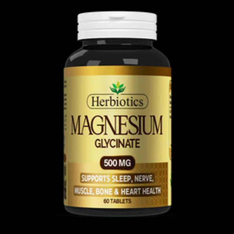 Herbiotics Magnesium (500Mg) 60 Tablets — authentic medicine packaging