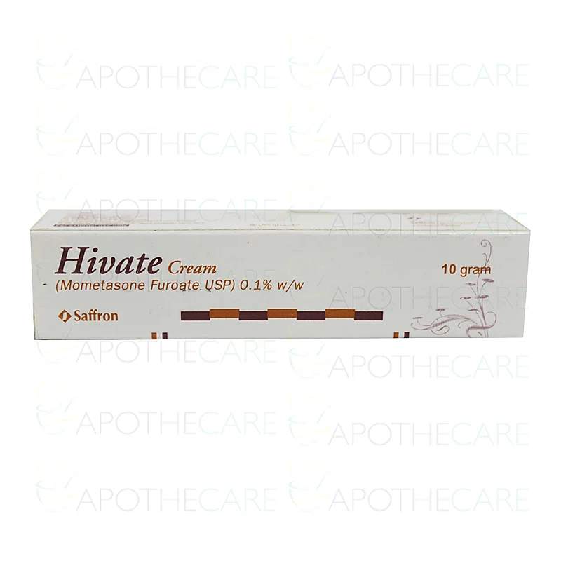 Hivate (0.1%) 10G Cream — authentic medicine packaging