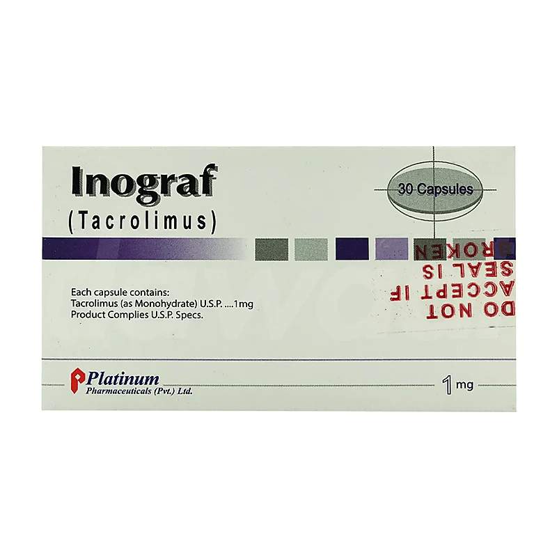 Inograf (1Mg) 30 Capsules — authentic medicine packaging