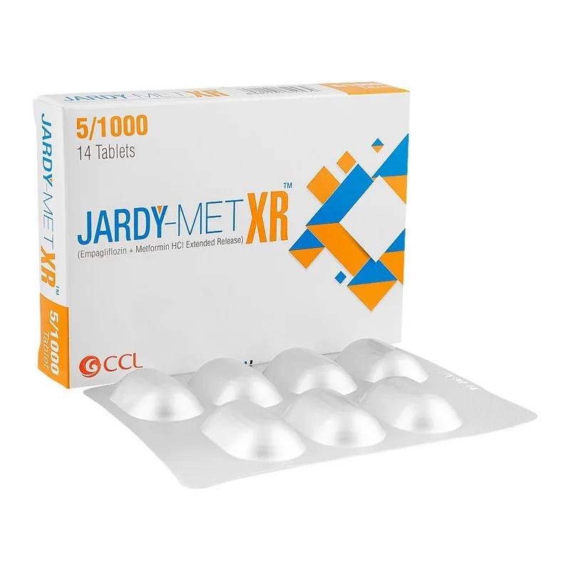 Jardy-Met Xr (5/1000Mg) 14 Tablets