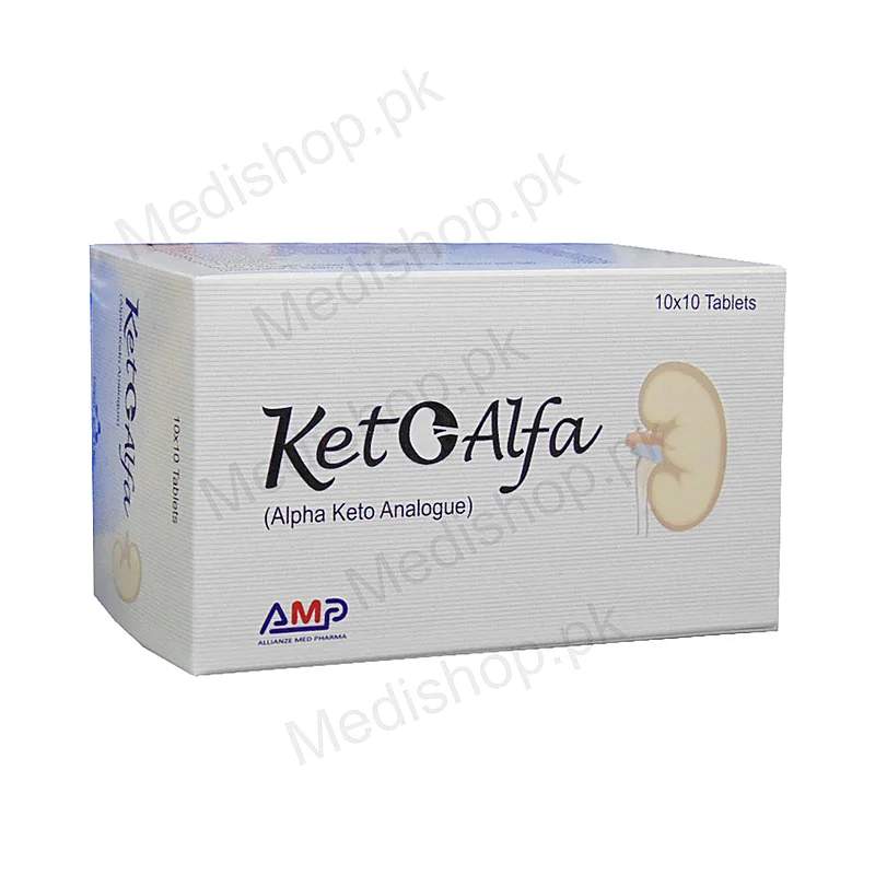 Keto Alfa 100 Tablets — authentic medicine packaging