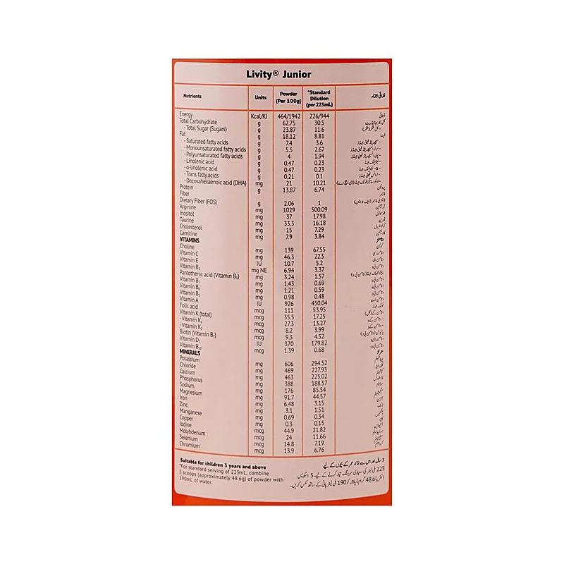 Livity Junior (400G) Tin Pack