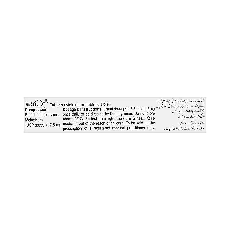 Melfax (15Mg) 10 Tablets — authentic medicine packaging
