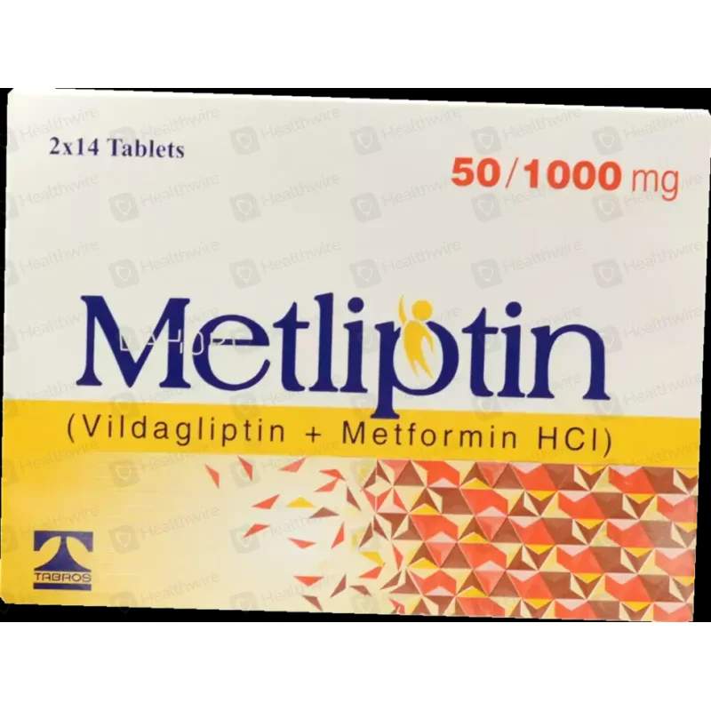 Metliptin (50/1000Mg) 28 Tablets — authentic medicine packaging