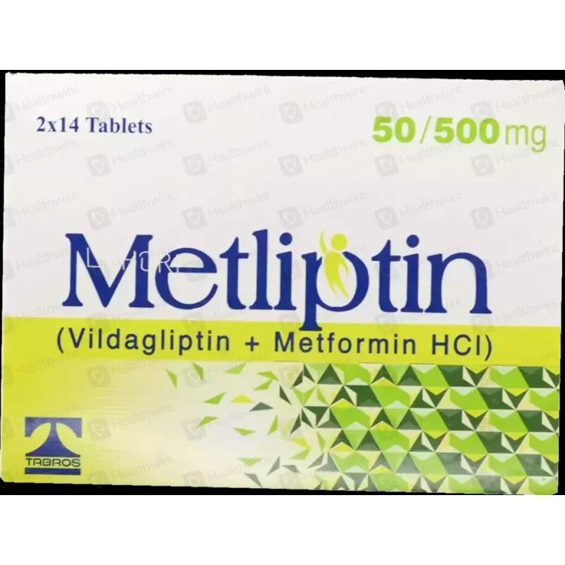 Metliptin (50/500Mg) 28 Tablets — authentic medicine packaging