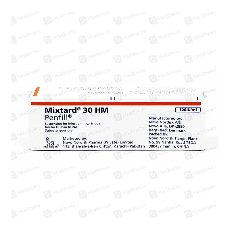 Mixtard 30Hm Novolet Penfil (3Ml) Inj 1S