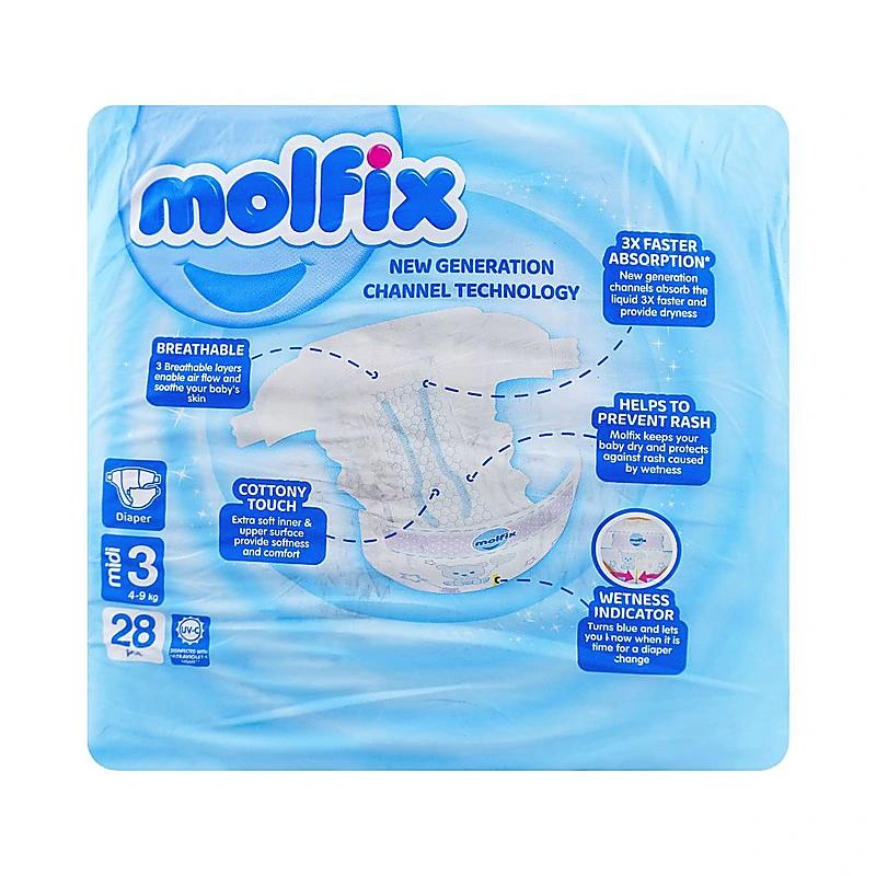 Molfix Twin Diaper 3 No (28Pcs)