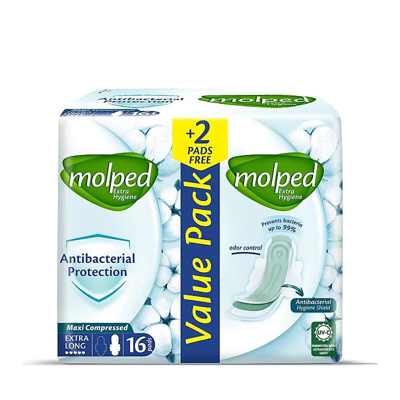Molped Maxi Thick Extra Long Pads 16Pcs