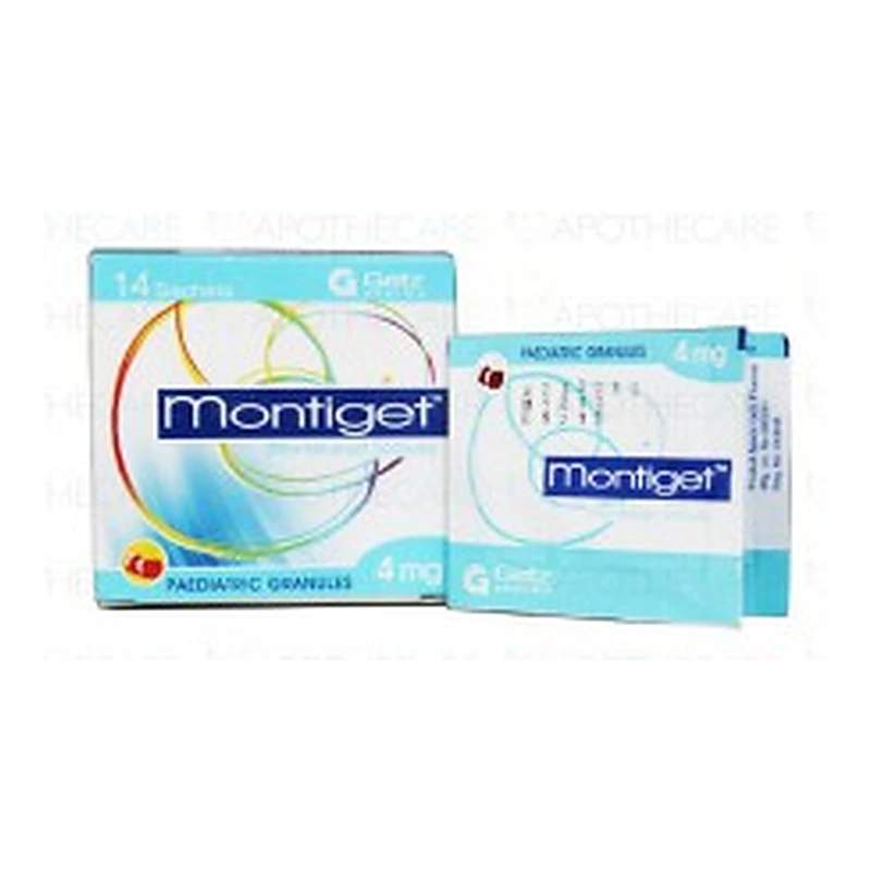 Monticell (4Mg) 14 Sachets — authentic medicine packaging