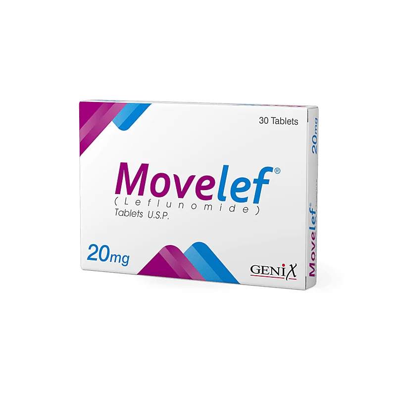 Movelef (20Mg) Tablets — authentic medicine packaging