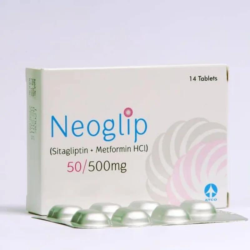 Neoglip Xr (50/500Mg) 14 Tablets
