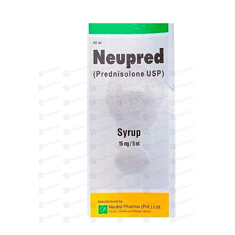 Neupred (15Mg/5Ml) 120Ml Syrup — authentic medicine packaging