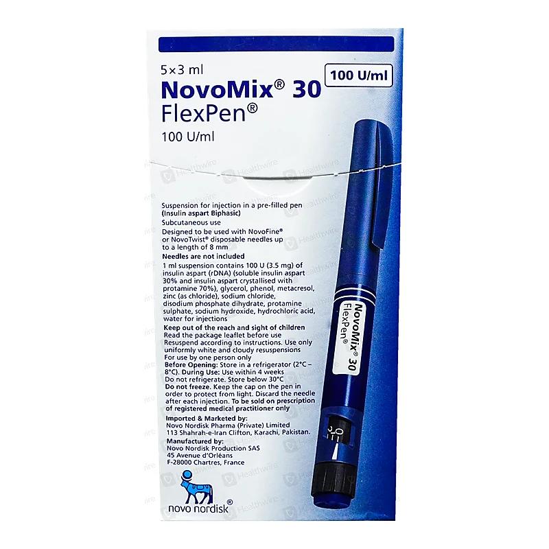 Novomix 30 (100Iu/Ml) 3Ml, 5 Flexpens