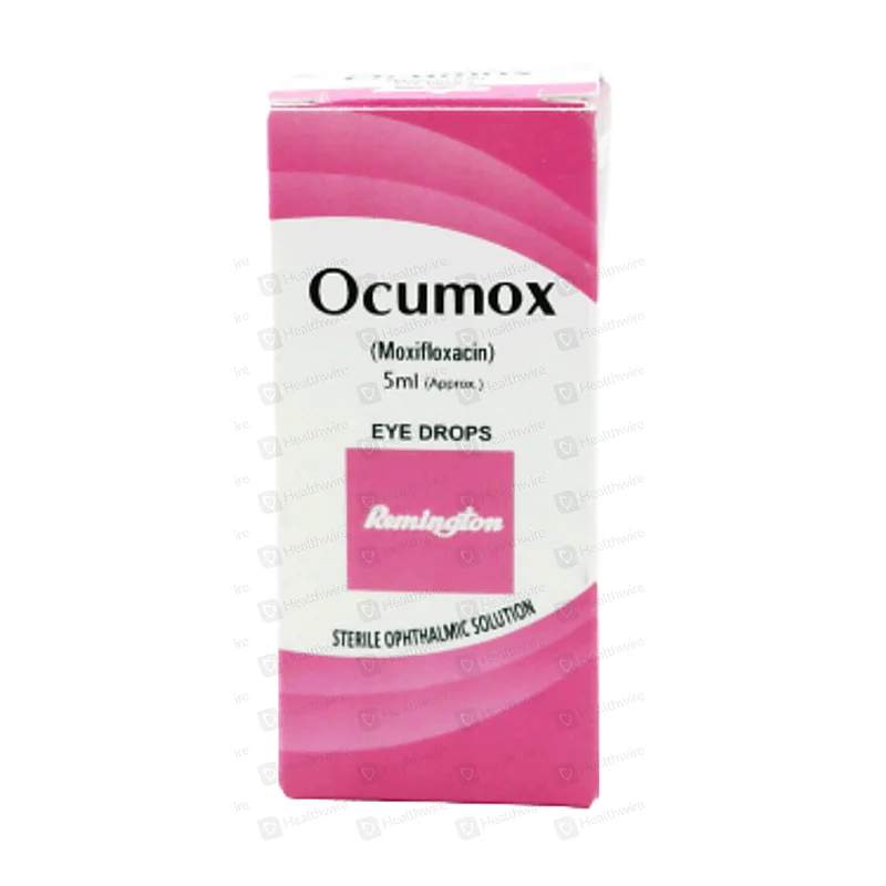 Ocumox (0.5%) 5Ml Eye Drops — authentic medicine packaging