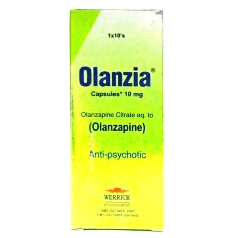 Olanzia (10Mg) 10 Tablets — authentic medicine packaging