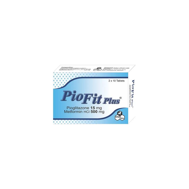 Piofit Plus (15/500Mg) 20 Tablets