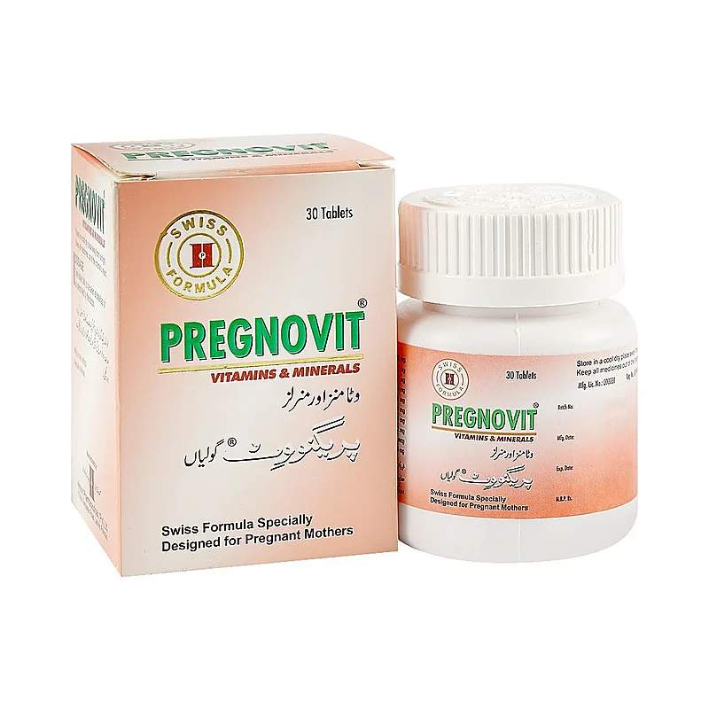 Pregnovit-Z 60 Tablets — authentic medicine packaging