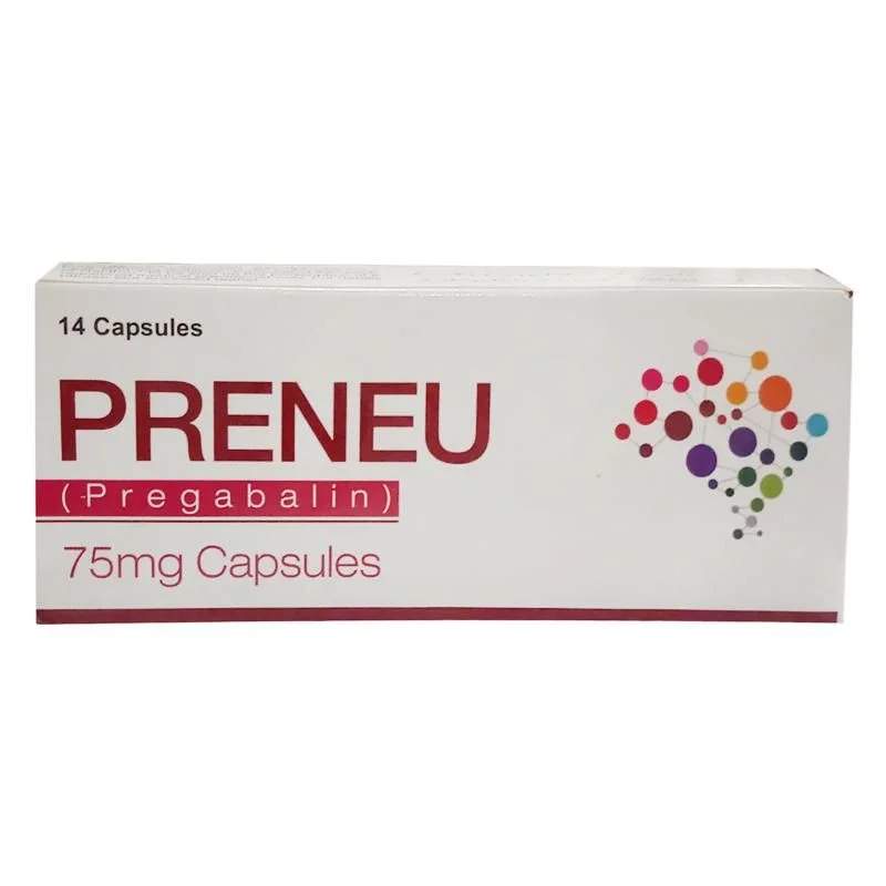Preneu (75Mg) 14 Capsule — authentic medicine packaging