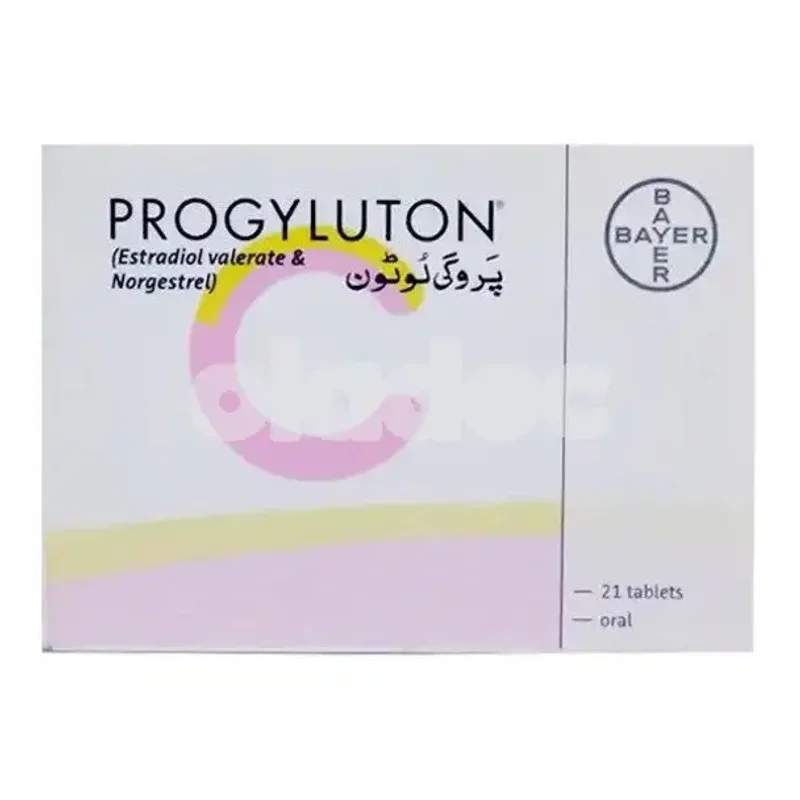 Progyluton (2/0.5mg) 21 Tablets — authentic medicine packaging