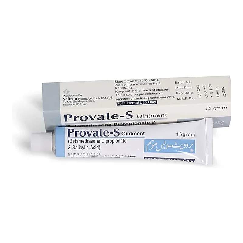 Provate (0.05%) 15G Ointment — authentic medicine packaging