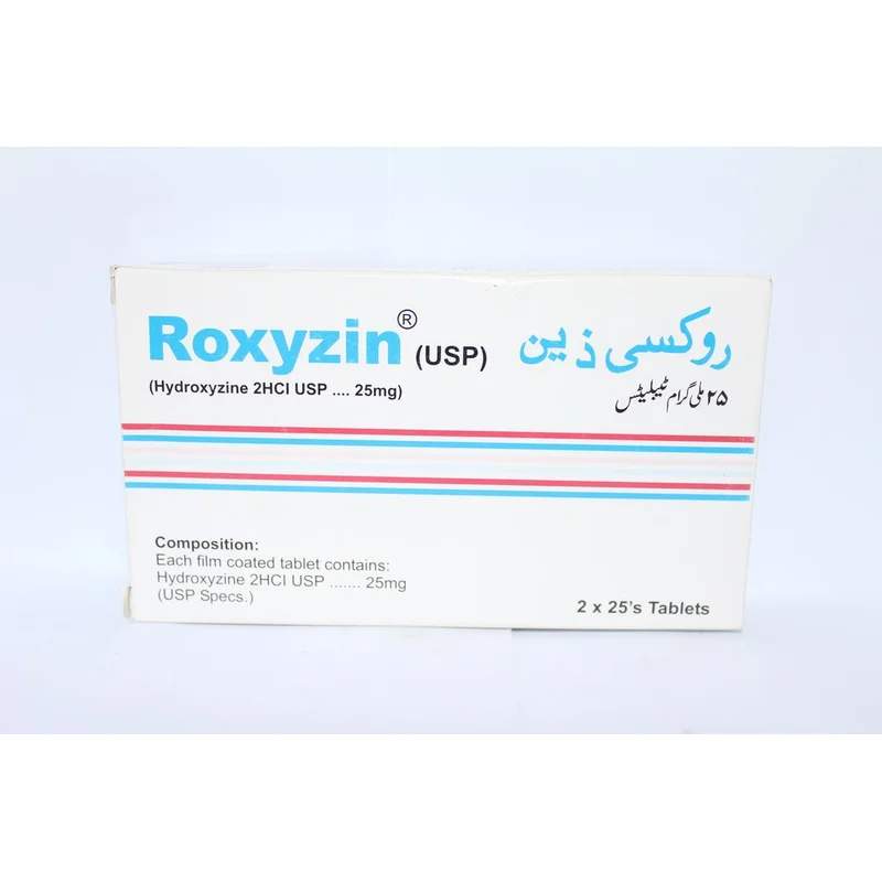 Roxyzin (25Mg) 50 Tablet — authentic medicine packaging