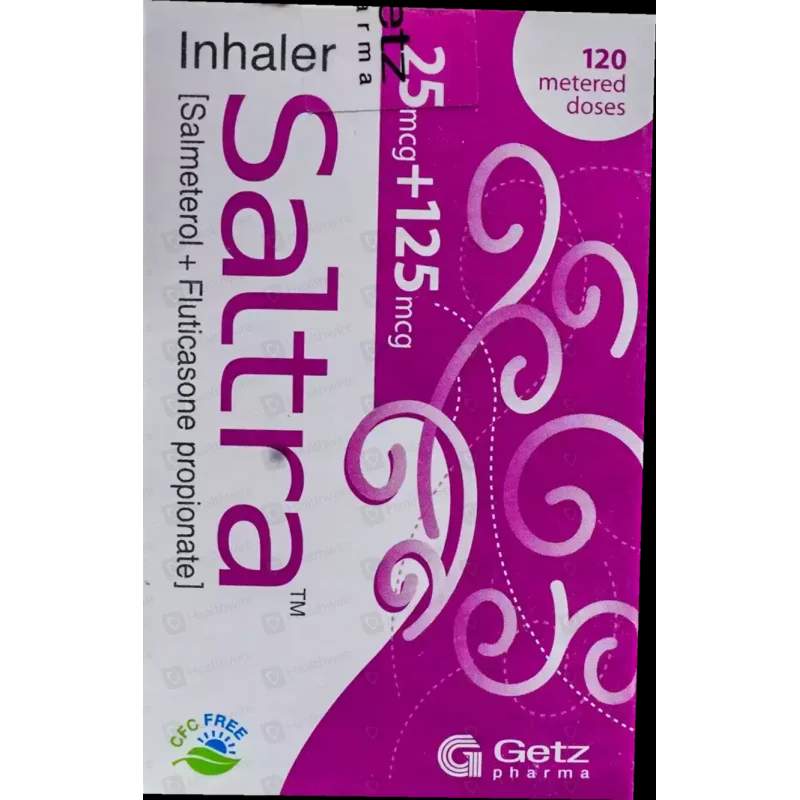 Saltra (25/125Mcg) 120 Doses Inhaler — authentic medicine packaging