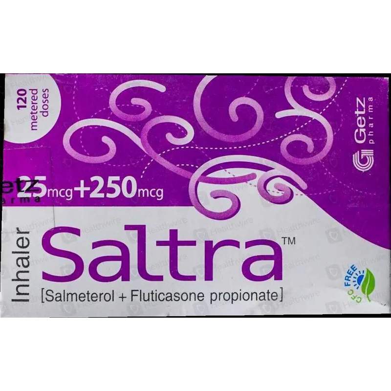 Saltra (25/250Mcg) 120 Inhaler — authentic medicine packaging