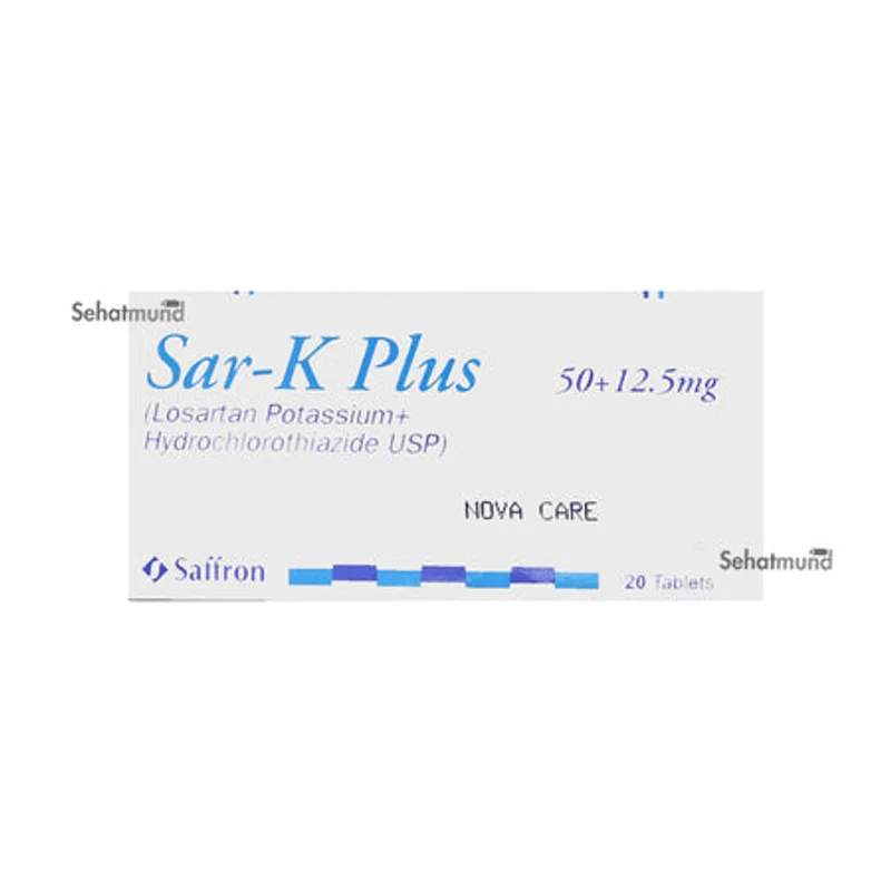 Sar-K (50Mg) 20 Tablets — authentic medicine packaging