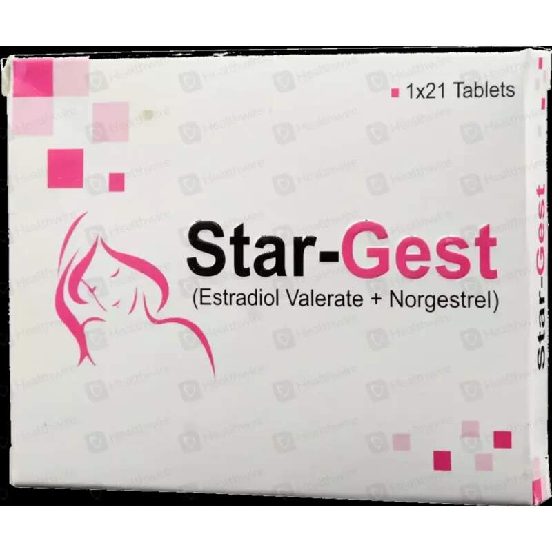 Star-Gest (2/0.5Mg) 21 Tablets — authentic medicine packaging
