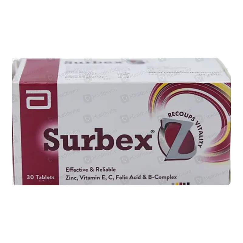 Surbex Z 30 Tablets. — authentic medicine packaging
