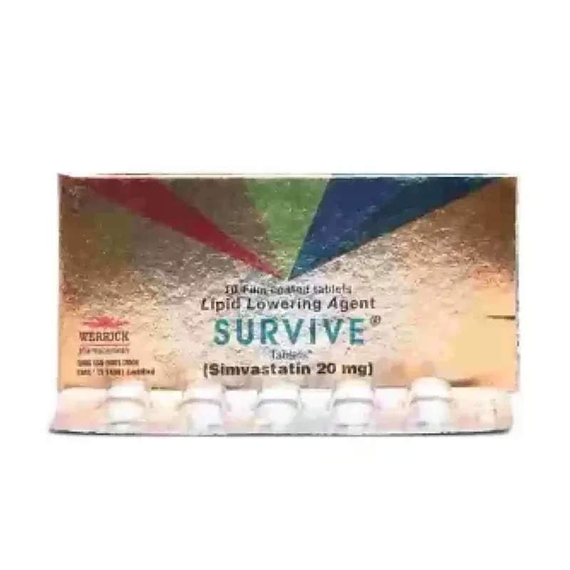 Survive (20Mg) 10 Tablets — authentic medicine packaging
