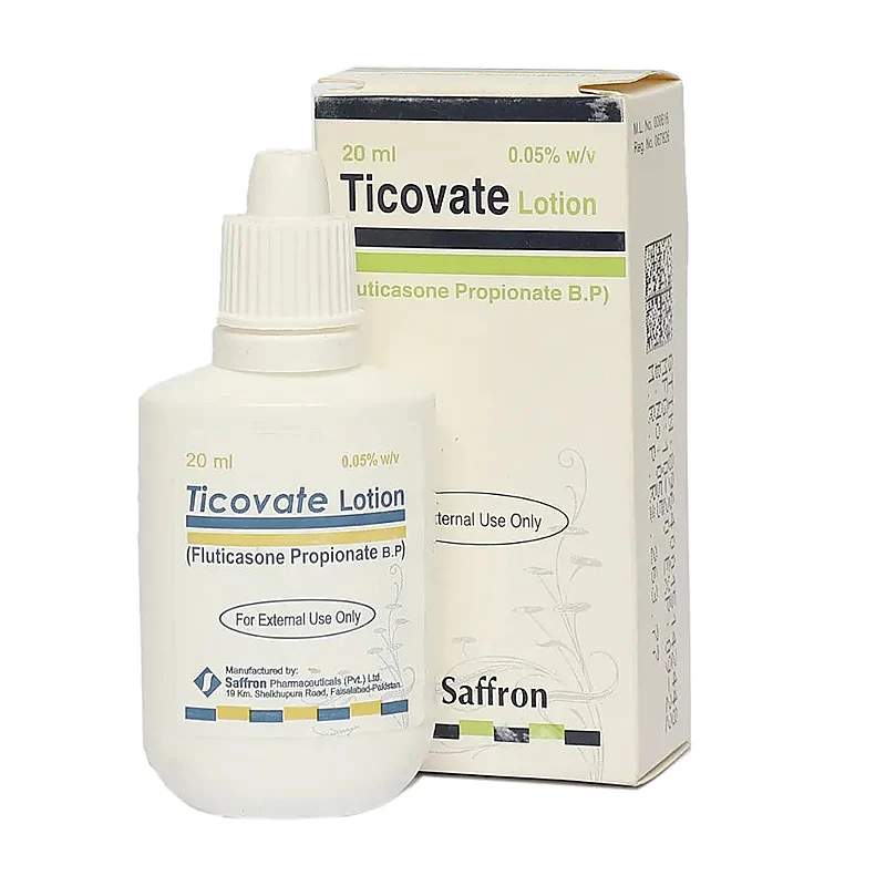 Ticovate (0.05%) 20Ml Lotion — authentic medicine packaging