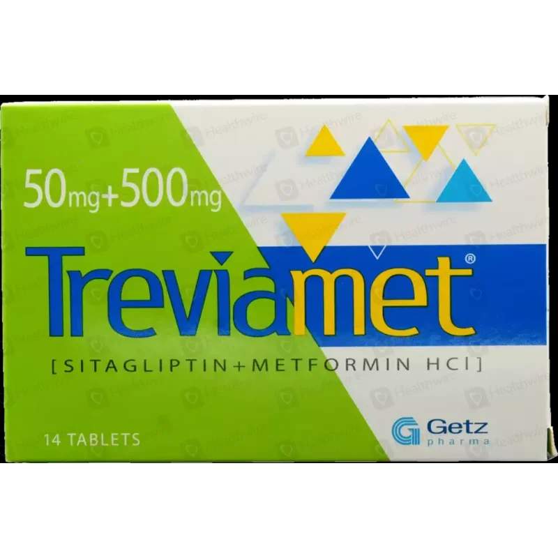 Treviamet (50/500Mg) 28 Tablets — authentic medicine packaging