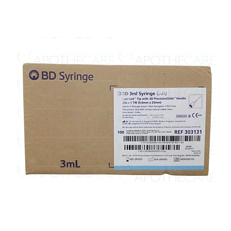 Unisa Syringe (3Cc) 100 Syringes