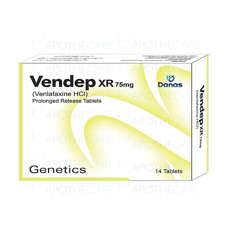 Vendep Xr (75Mg) 14 Tablets — authentic medicine packaging