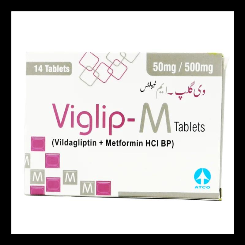 Viglip-M (50/500Mg) 14 Tablets